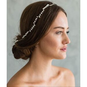 Brides & Hairpins India Full Halo Nordstrom Pearl Swarvoski Crystal Wedding Hair
